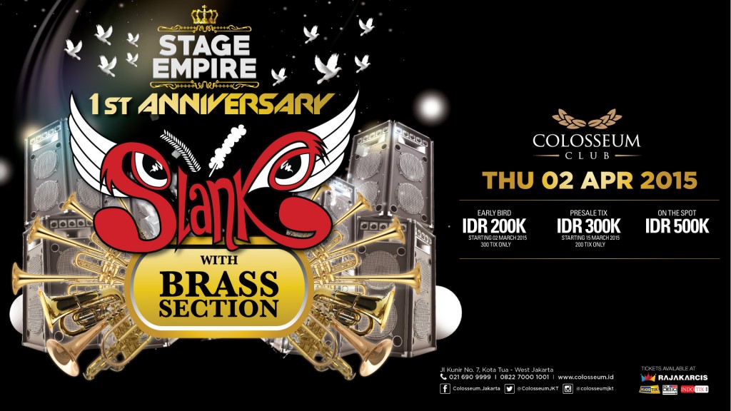 STAGE EMPIRE 1ST ANNIVERSARY feat SLANK with Brass Section